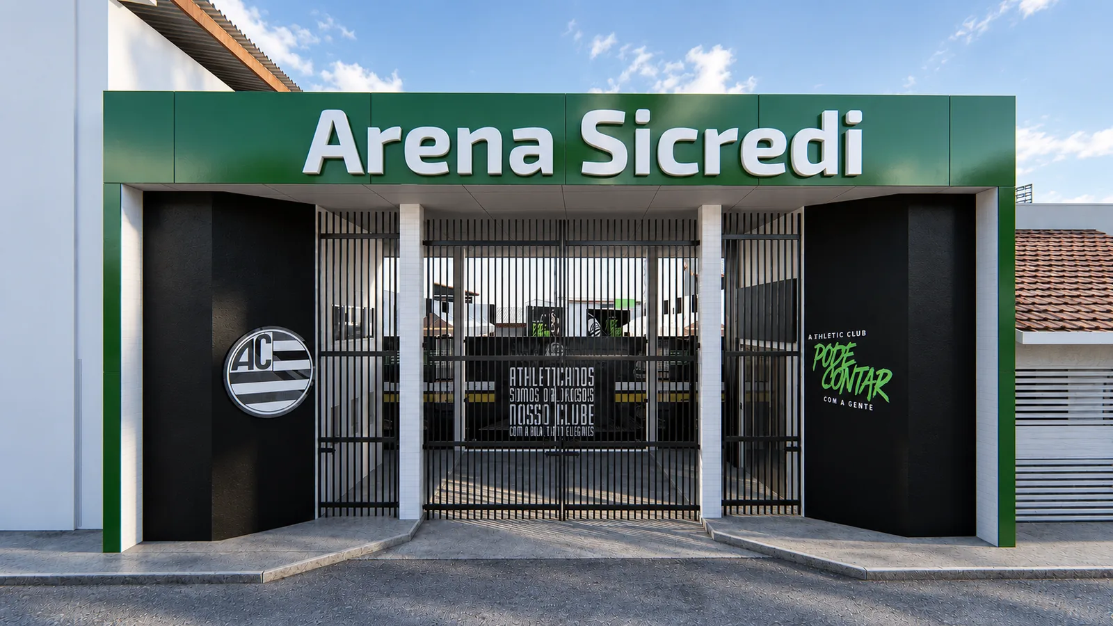 Sicredi Stadium — Engineering, Architecture and Visualization, Minas Gerais, Brazil