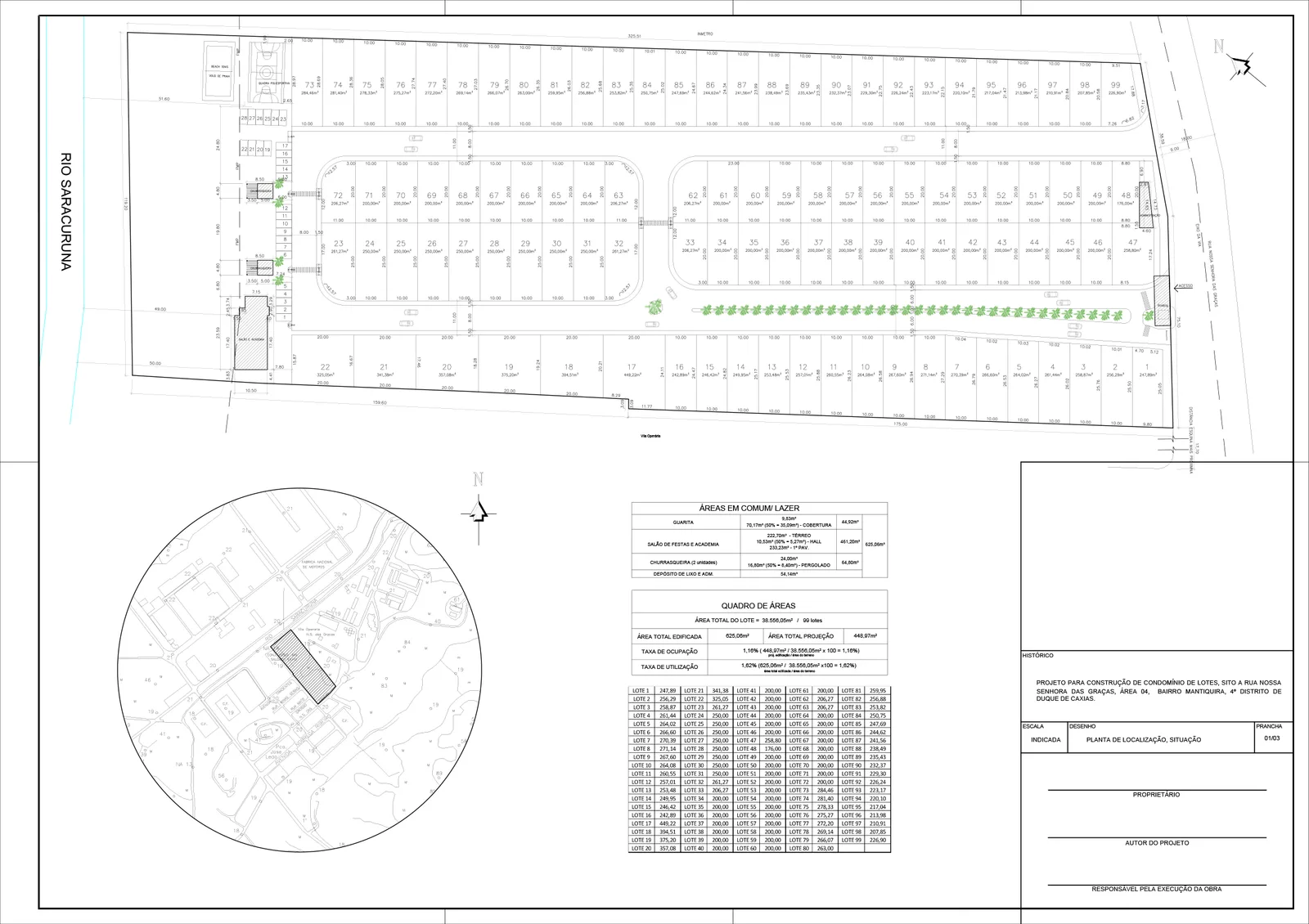 Quintas do Xerem Residential Complex — Technical drawing 1
